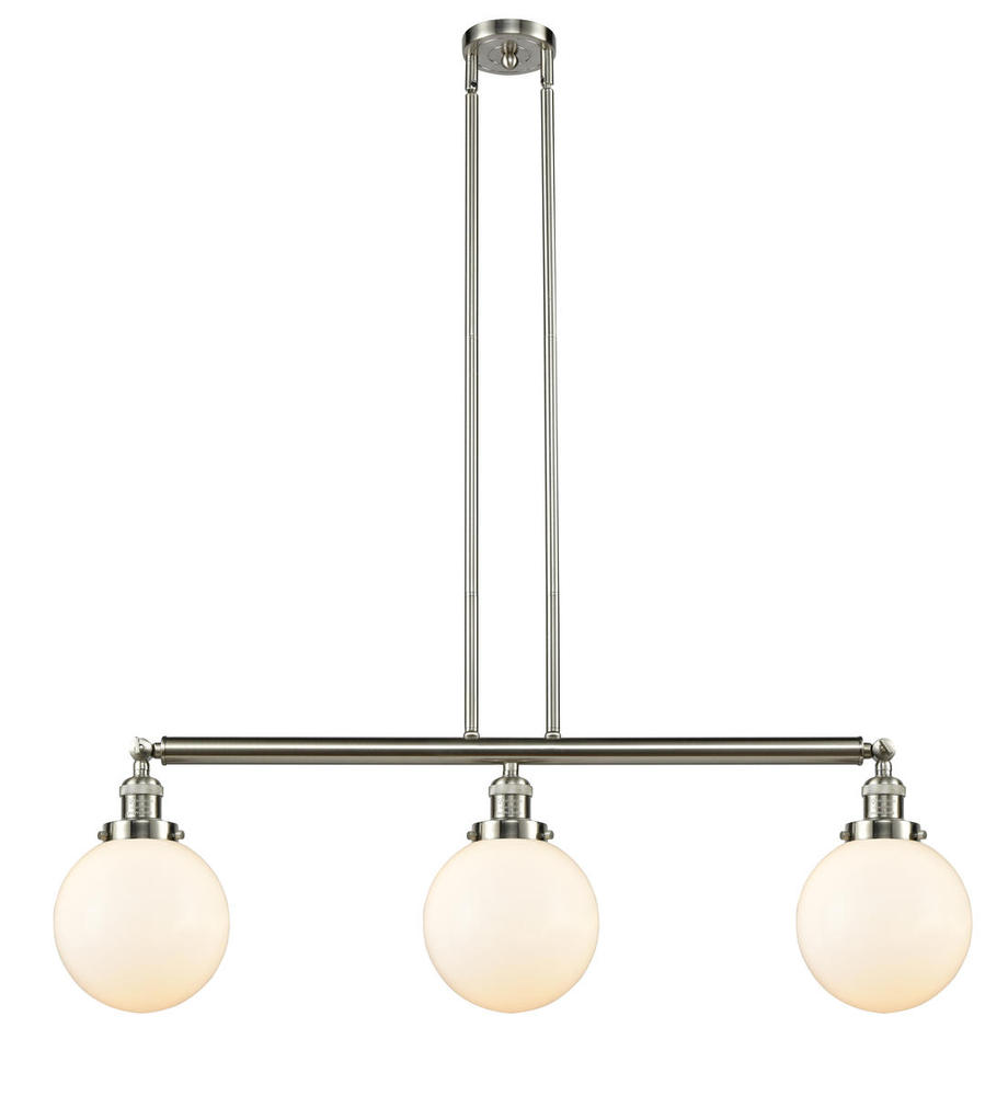 Beacon - 3 Light - 41 inch - Brushed Satin Nickel - Stem Hung - Adjustable Island Light