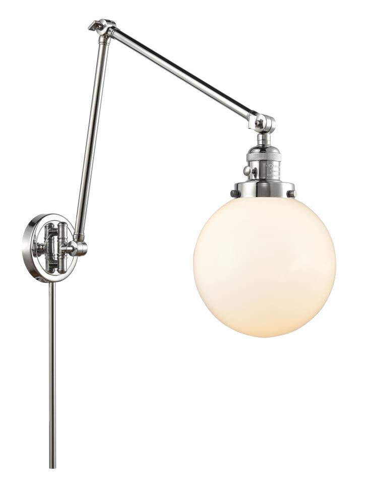 Beacon - 1 Light - 8 inch - Polished Chrome -Adjustable Swing Arm
