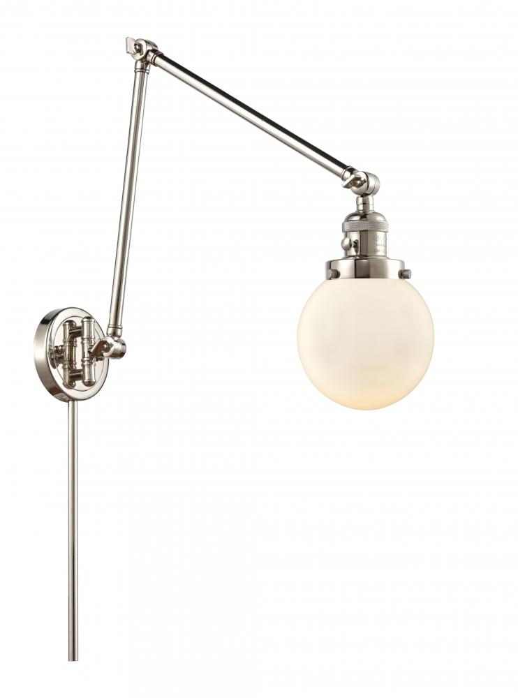 Beacon - 1 Light - 6 inch - Polished Nickel -Adjustable Swing Arm