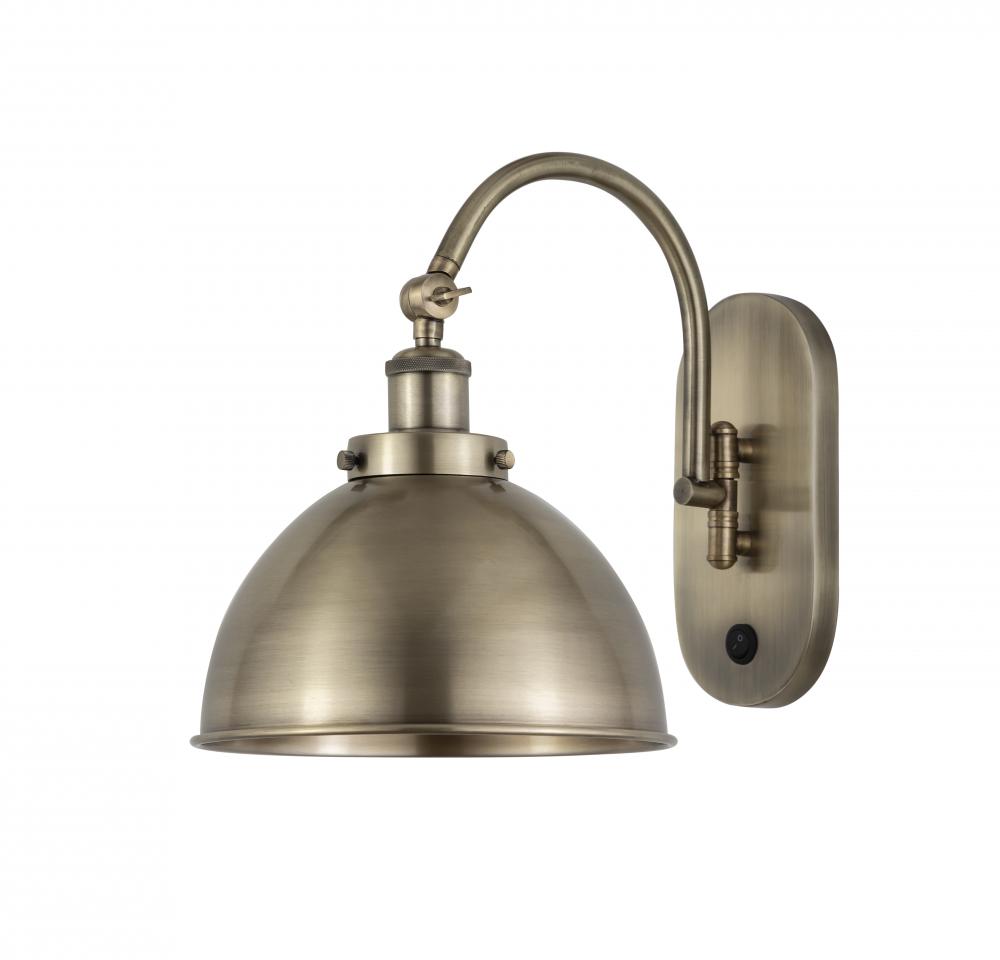 Ballston Urban - 1 Light - 10 inch - Antique Brass - Adjustable Swing Arm